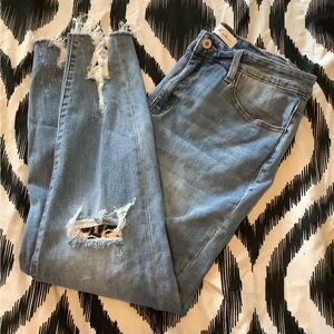 KanCan Medium Blue Ripped Skinny Jeans